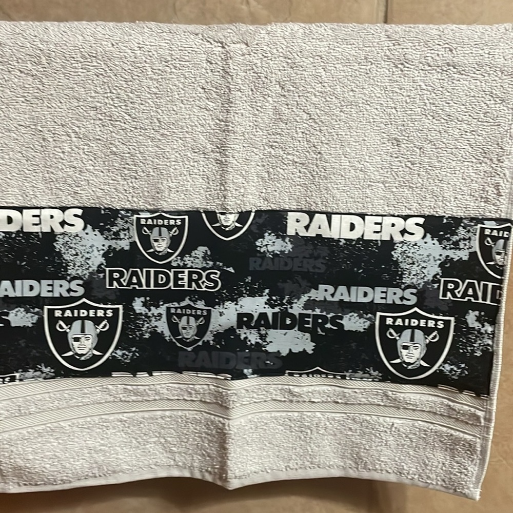 New NFL Raiders hand towel